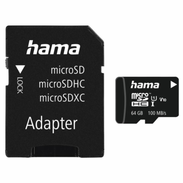 HAMA 124140 microSDXC 64 GB Class 10 UH