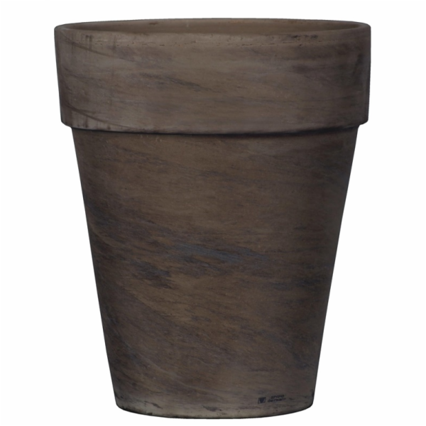 Hrnec Domoletti BASALT, keramika, O 170 mm, tmavě hnědý