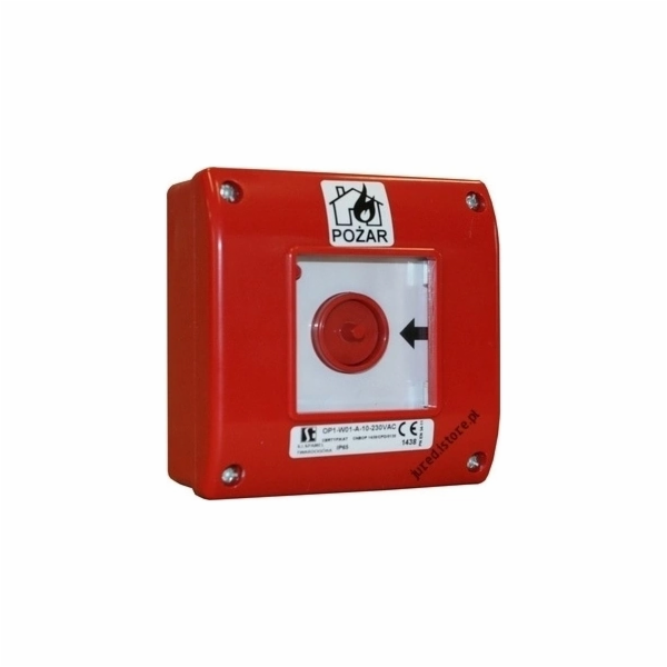 Spamel Ruční požární hlásič A n/t OP1 1NO 1NC 230V OP1-W0...