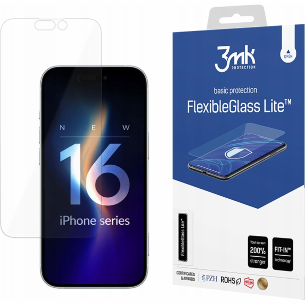 3mk hybridní sklo FlexibleGlass Lite pro Apple iPhone 16 ...