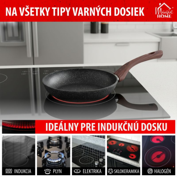 Pánev 28 cm MagicHome Black Marble Line