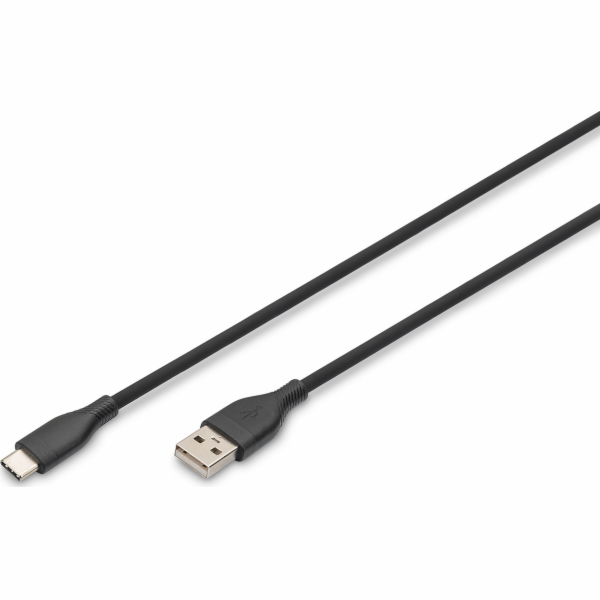 Digitus Silikonový napájecí kabel USB-A – USB-C, USB 2.0 ...