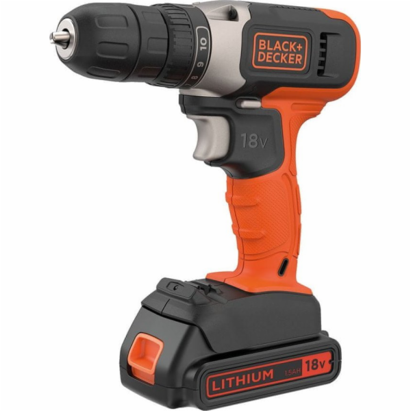 Black+Decker Akumulátorová vrtačka/šroubovák BCD001C1, 18...