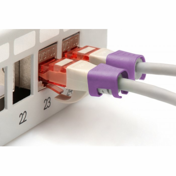 Digitus Farbclips pro Patchkabel 100 Stk. Violett