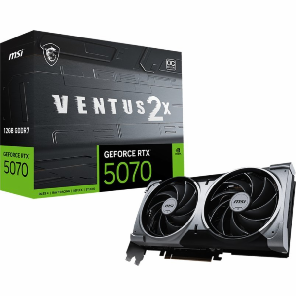 MSI Grafická karta GeForce RTX 5070 12G VENTUS 2X OC GDDR...