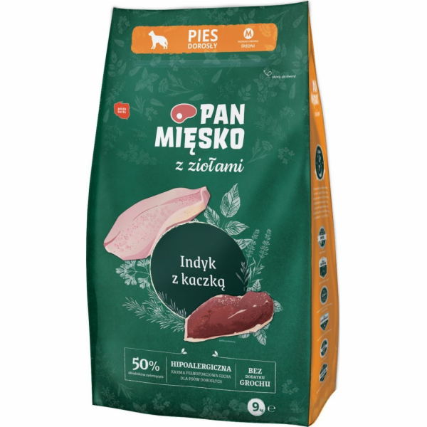 PAN MĘSKO with Herbs Turkey with duck M - suché krmivo pr...