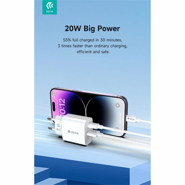 Deví síťová nabíječka Smart Series PD&QC 20W V2 - White
