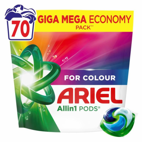 ARIEL All-in-1 PODS kapsle na barevné praní, 70 ks.