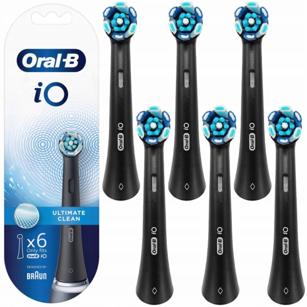Oral-B iO Toothbrush heads  Ultimate Cleaning BLACK 6 pcs.