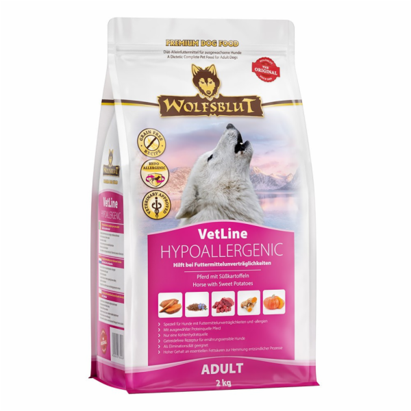 WOLFSBLUT VetLine Hypoallergenic Horse with sweet potatoe...