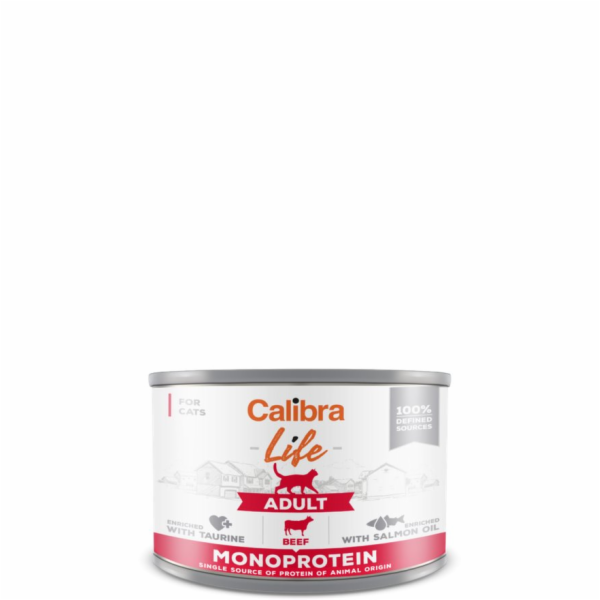 CALIBRA Cat Life Adult Beef - mokré krmivo pro kočky - 200g