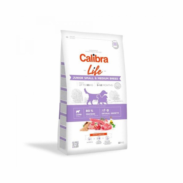 CALIBRA Life Junior Small&Medium breed Lamb - suché krmiv...
