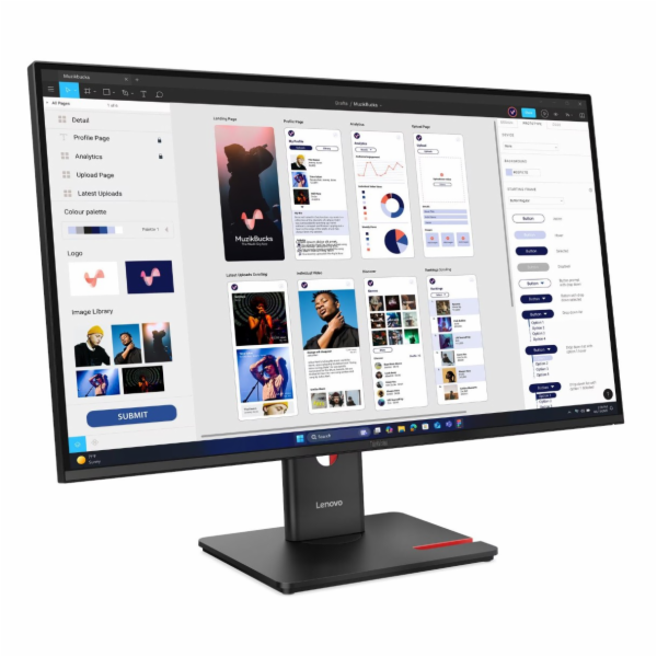 Lenovo ThinkVision/T32UD-40/31,5"/IPS/4K UHD/60Hz/4ms/Čer...