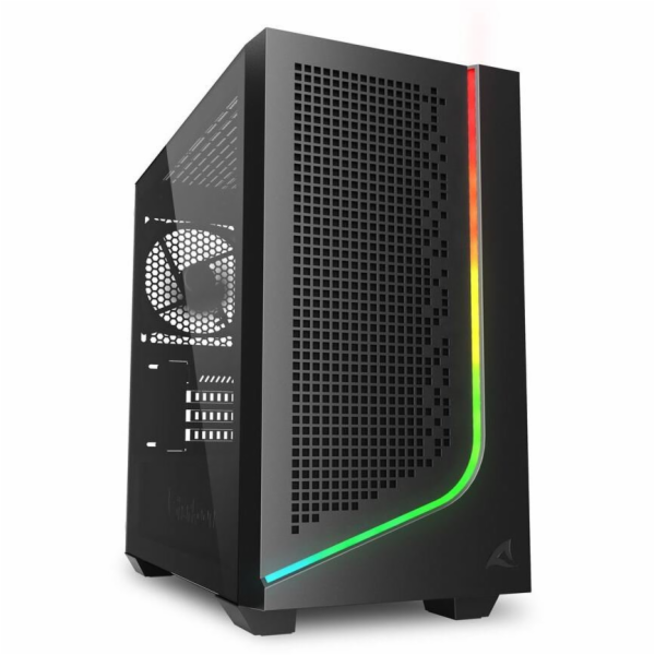 Sharkoon J1000  ARGB    (schwarz, Tempered Glass)