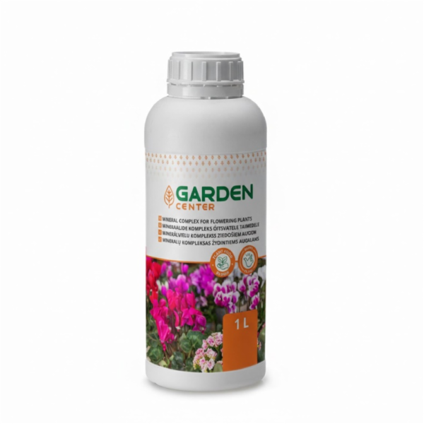 Mineralizovaná voda pro kvetoucí rostliny Garden Center, 1 l