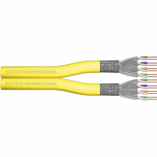 Digitus Professional Cat.7a S/FTP Verlegekabel Duplex (ge...