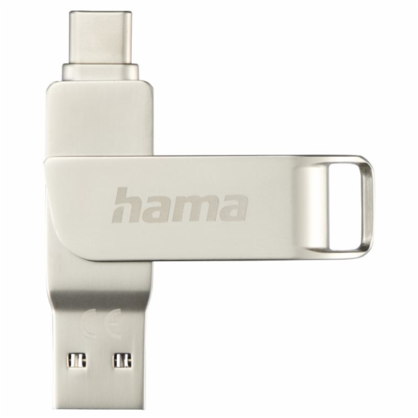 HAMA Rotate Pro, USB Kľúč, 128GB, strieborný