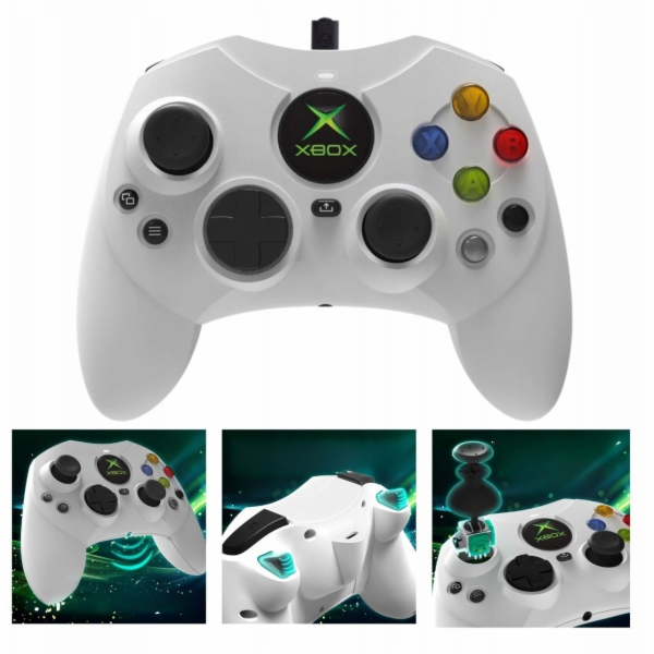Hyperkin Drátový ovladač DuchesS, bílý, pro Xbox