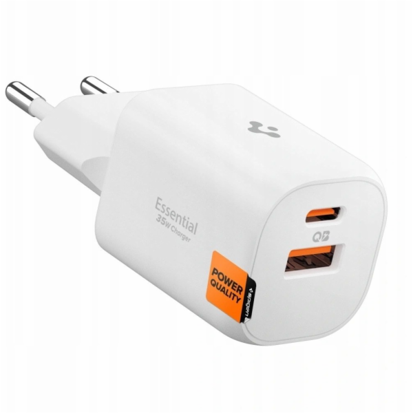 Spigen sieťová nabíjačka Essential EE352EU 35W - White