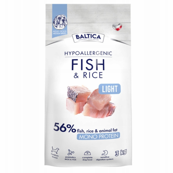 BALTICA Nutraceutic Hypoallergenic Light M Mono Fish with...