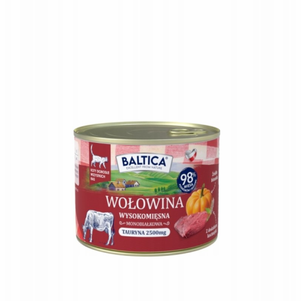BALTICA Smaki regionów Mono Beef with liver - mokré krmiv...