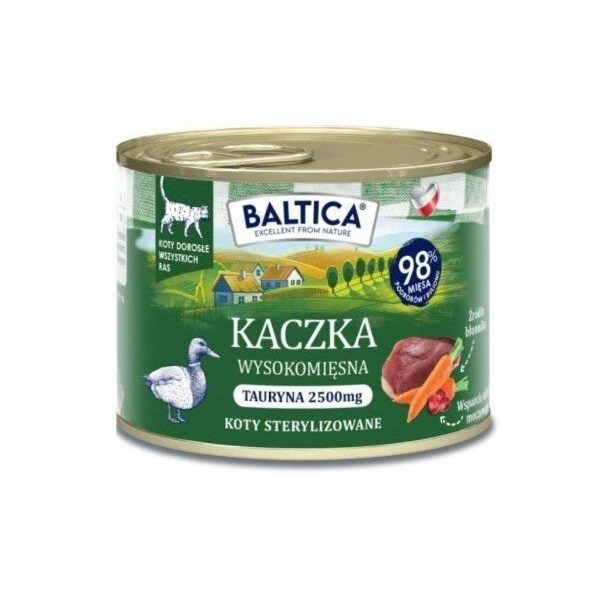 BALTICA Smaki regionów Mono Duck - mokré krmivo pro kočky...