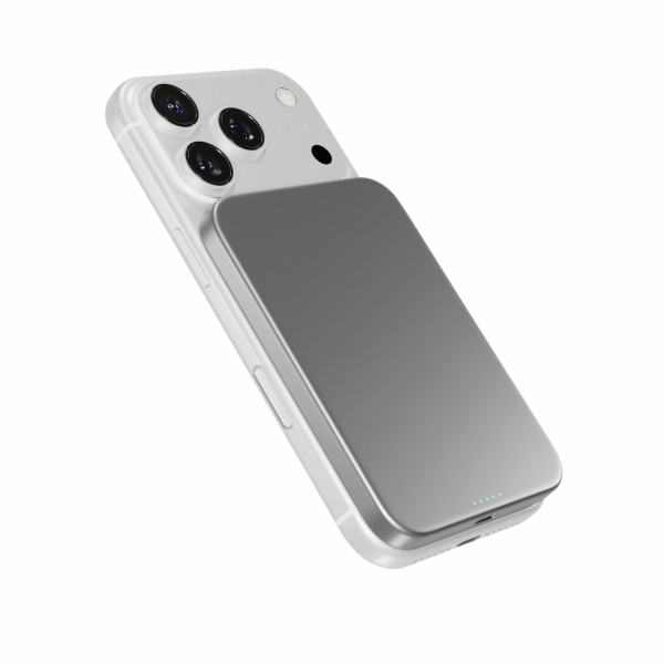 Epico Qi2 5000mAh Alu Mag+ PowerBanka EM51 - stříbrná