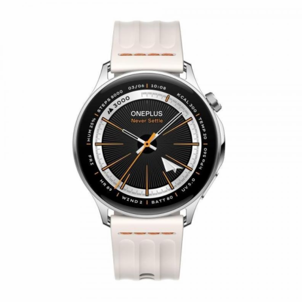 OnePlus Watch Lite - chytrý hodinky, stříbrné