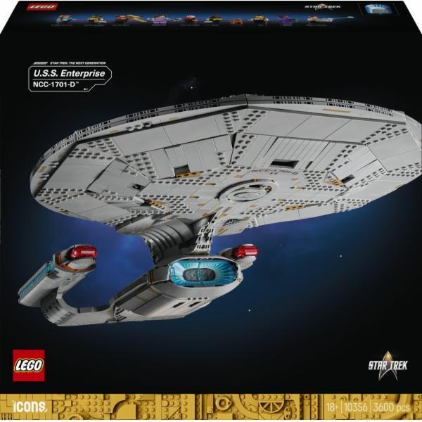 LEGO ICONS 10356 Star Trek: U.S.S. Enterprise NCC-1701-D