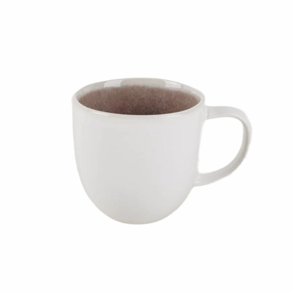DOMOLETTI Sametový hrnek Rose, bílý/růžový, 0,330 l