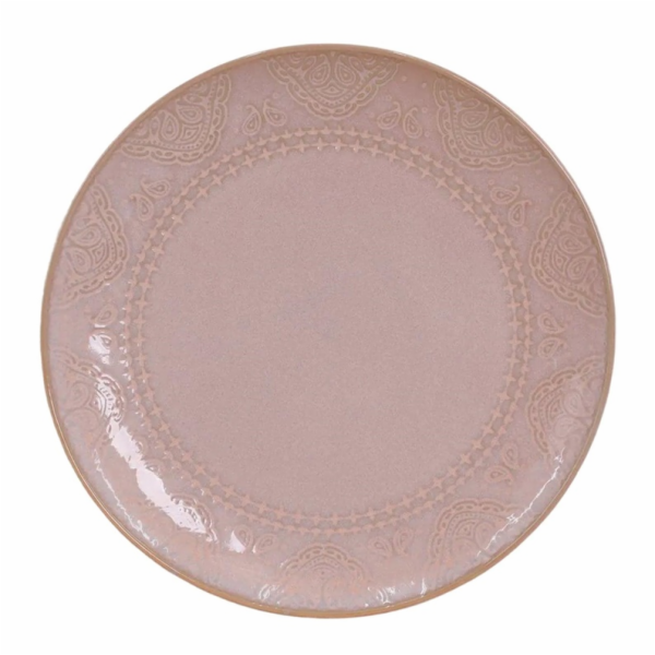 DOMOLETTI Talíř Pink arabic, O 26,6 cm, růžový