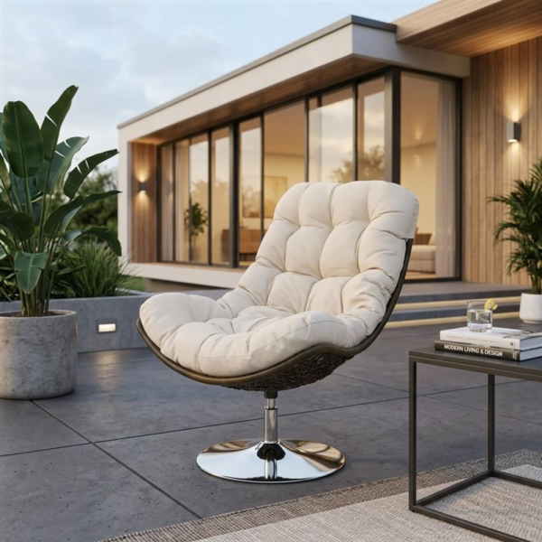 DOMOLETTI Venkovní postel Moon GRAY TG0025-25, šedá, 99x8...