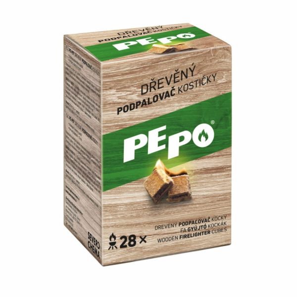 Podpalovač PE-PO®, dřevěný, 28 ks, pro gril, kamna, krby,...
