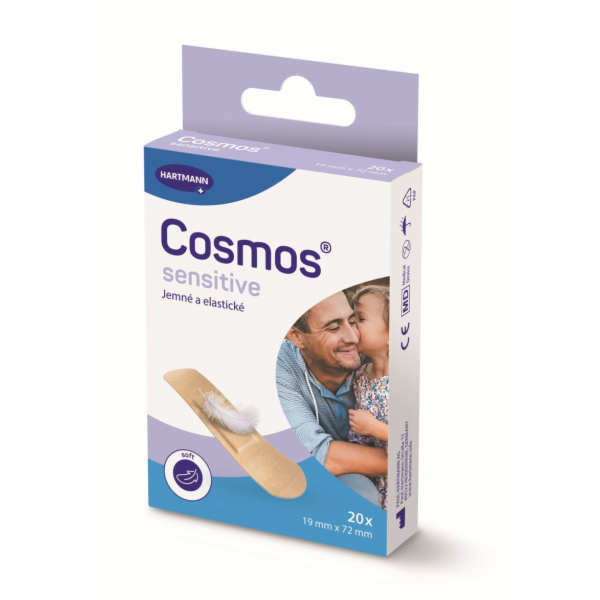 Náplast Cosmos sensitive, 19x72 mm, 20 ks