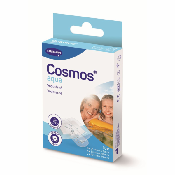 Náplast Cosmos aqua do vody, 3 velikosti, 10 ks