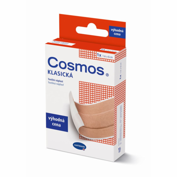 Náplast Cosmos klasická textilní, 1m x 6cm