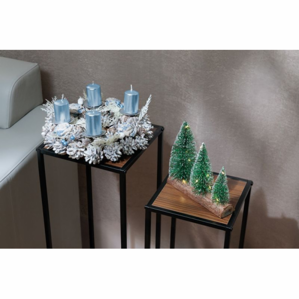Věnec MagicHome Vánoce, adventní, modro-bílý, 30 cm