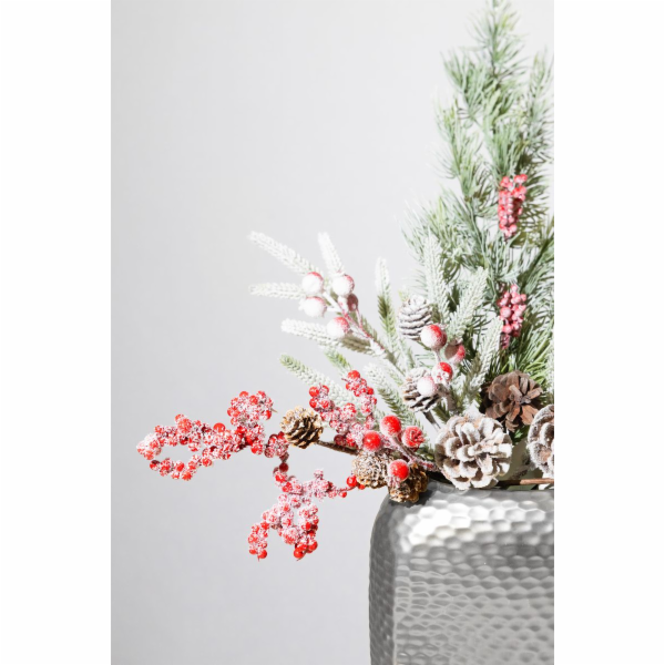 Větvička MagicHome Vánoce, zasněžená, se šípky, 34 cm