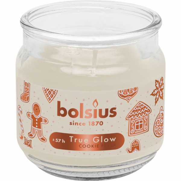 Svíčka Bolsius Large Jar, Cookie Fever, vonná, Vánoce, bé...