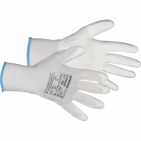 Rukavice ST BROTULA White 11/XXL, záhradné, biele, s blis...