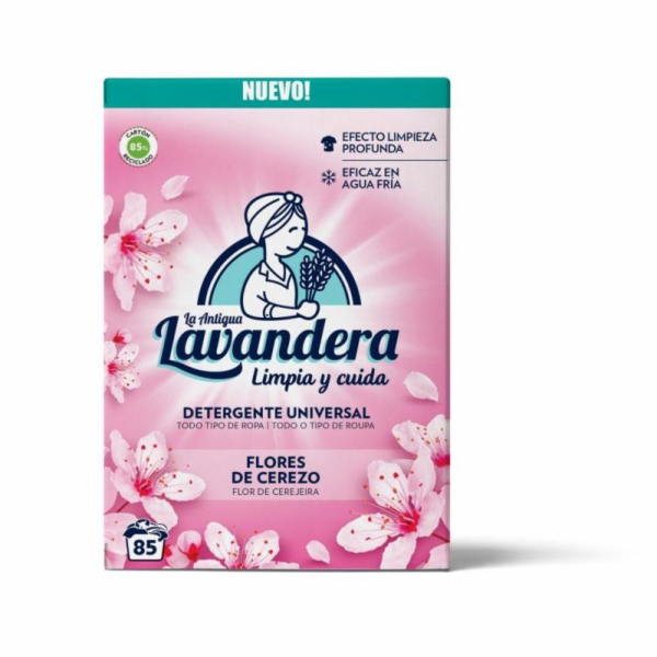 Prací prášok Lavandera, čerešňové kvety, 4675 g/85 pracíc...