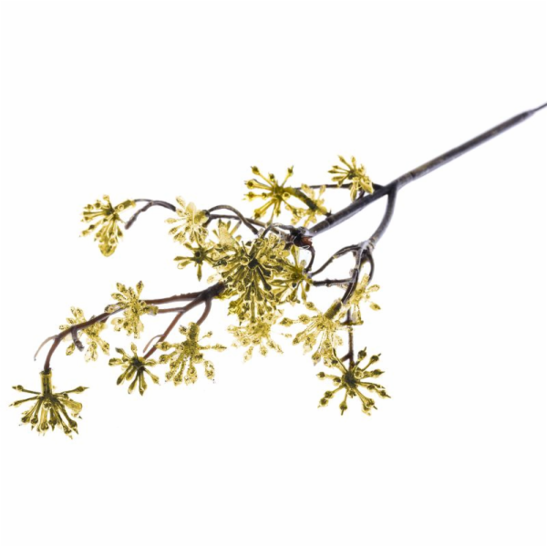 Vetvička MagicHome Vianoce, Sedum.Gold, zlatá, 14x30 cm
