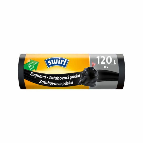 Vrecia Swirl, extra pevné, na odpad, zaťahovacie, čierne,...