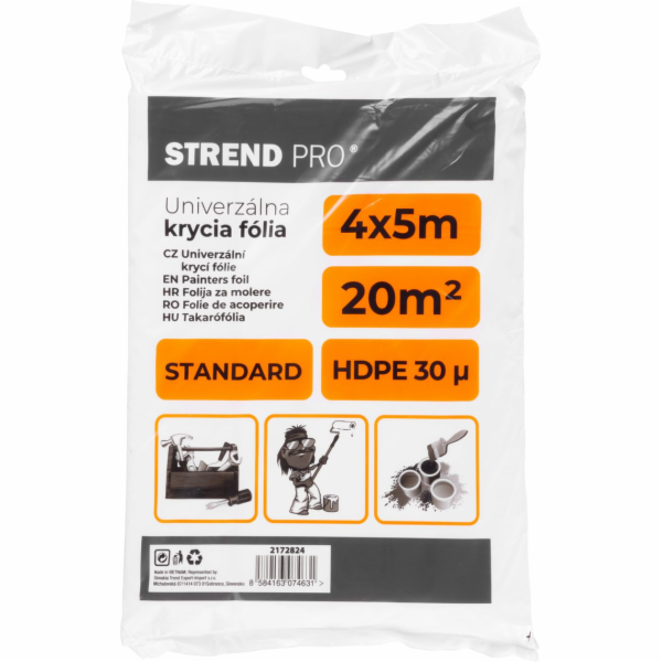 Fólia krycia Strend Pro Standard, maliarska, 4x5 m, 30µ, ...