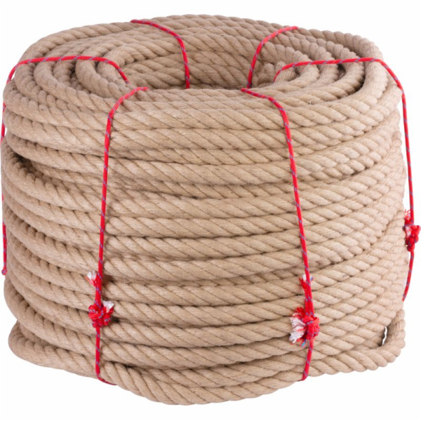 Lano Strend Pro Premium, jutové, prírodné, 26 mm, stáčané...