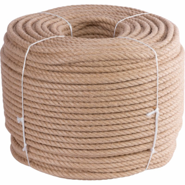 Lano Strend Pro Premium, jutové, prírodné, 12 mm, stáčané...
