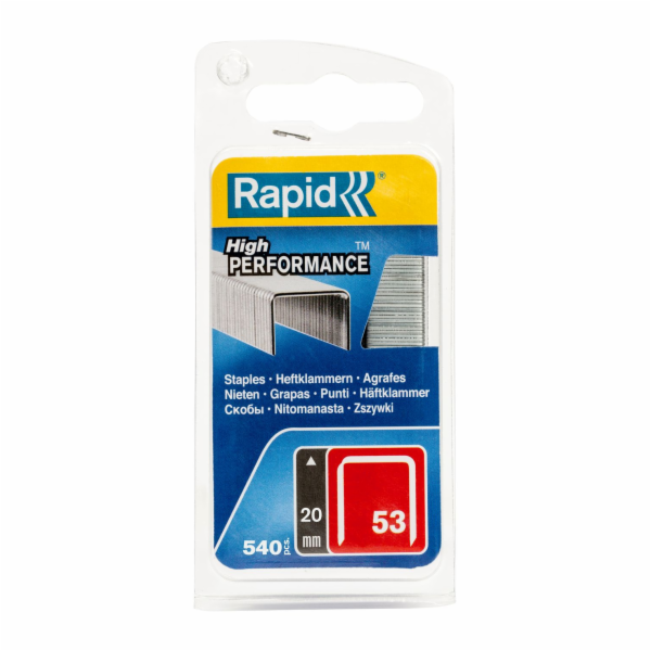 Spony RAPID 53, 20 mm, sponky do sponkovačky, bal. 540 ks
