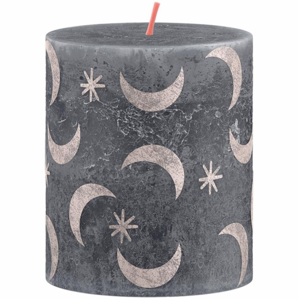 Sviečka Bolsius Rustic, valcová, Vianoce, Slate Blue, 80/...
