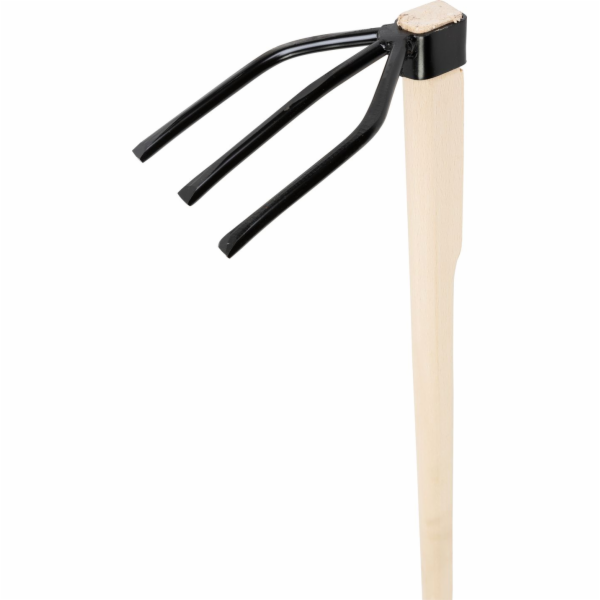 Motyka Strend Pro, třírohá, dřevěná násada 120 cm