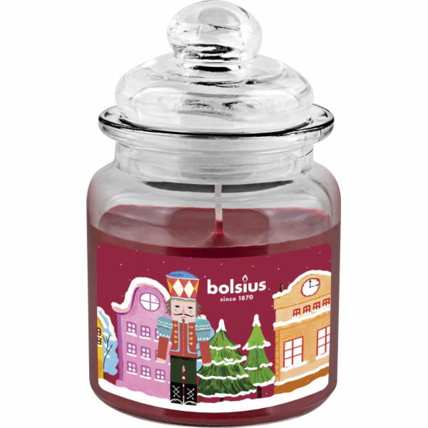 Svíčka Bolsius Big Jar, Louskáček, s vůní, vánoční, zútul...